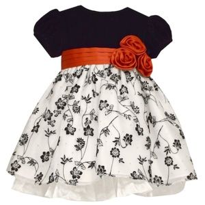Bonnie Jean Baby 12 Months Velvet Floral Dress